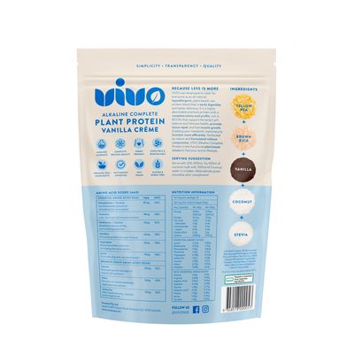Vivo Alkaline Complete Protein - Vanilla Creme ingredients
